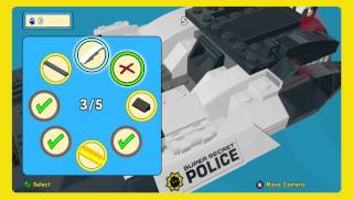 Building Bad Cop's Flying Police Car Lego Movie Game Secrets! screenshot 4