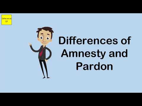 Video: Verschil Tussen Amnesty En Pardon