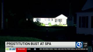 Prostitution arrest made at Canton spa