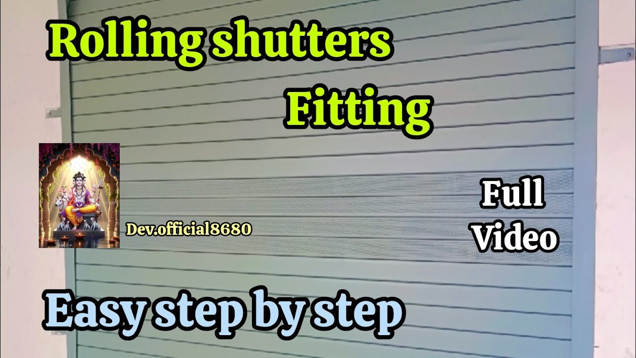 "Rolling Shutter Fitting Full Video 2025! 🛠️ A to Z Installation Guide in Hindi" ✅