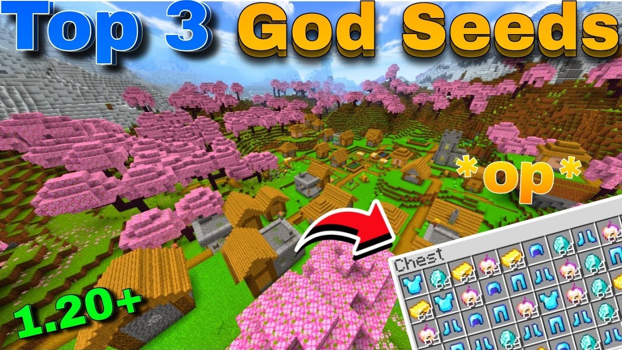 Top 3 God seeds For Minecraft Pocket edition 1.20🔥| - YouTube