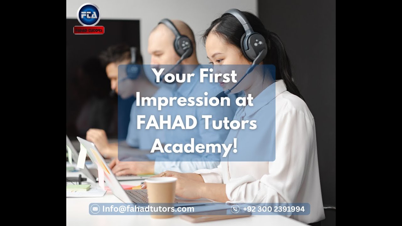 Meet The Front Desk Officer | FAHAD Tutors Academy | FTA