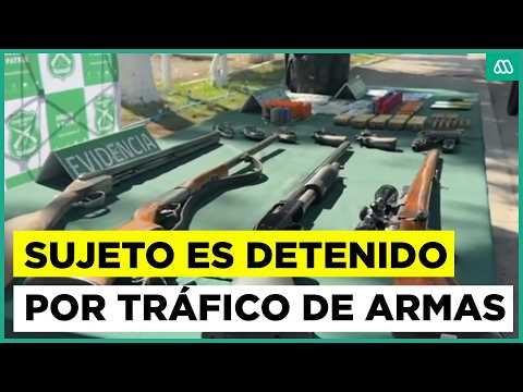 Detienen a sujeto en operativo contra tráfico de armas en Chile