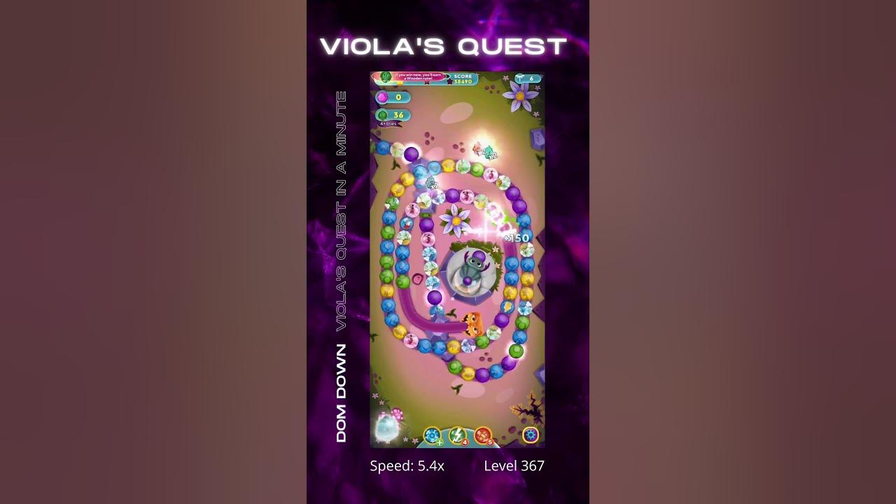 Dom Down Viola's Quest Level 367 🟣🟠🔴 shorts YouTube