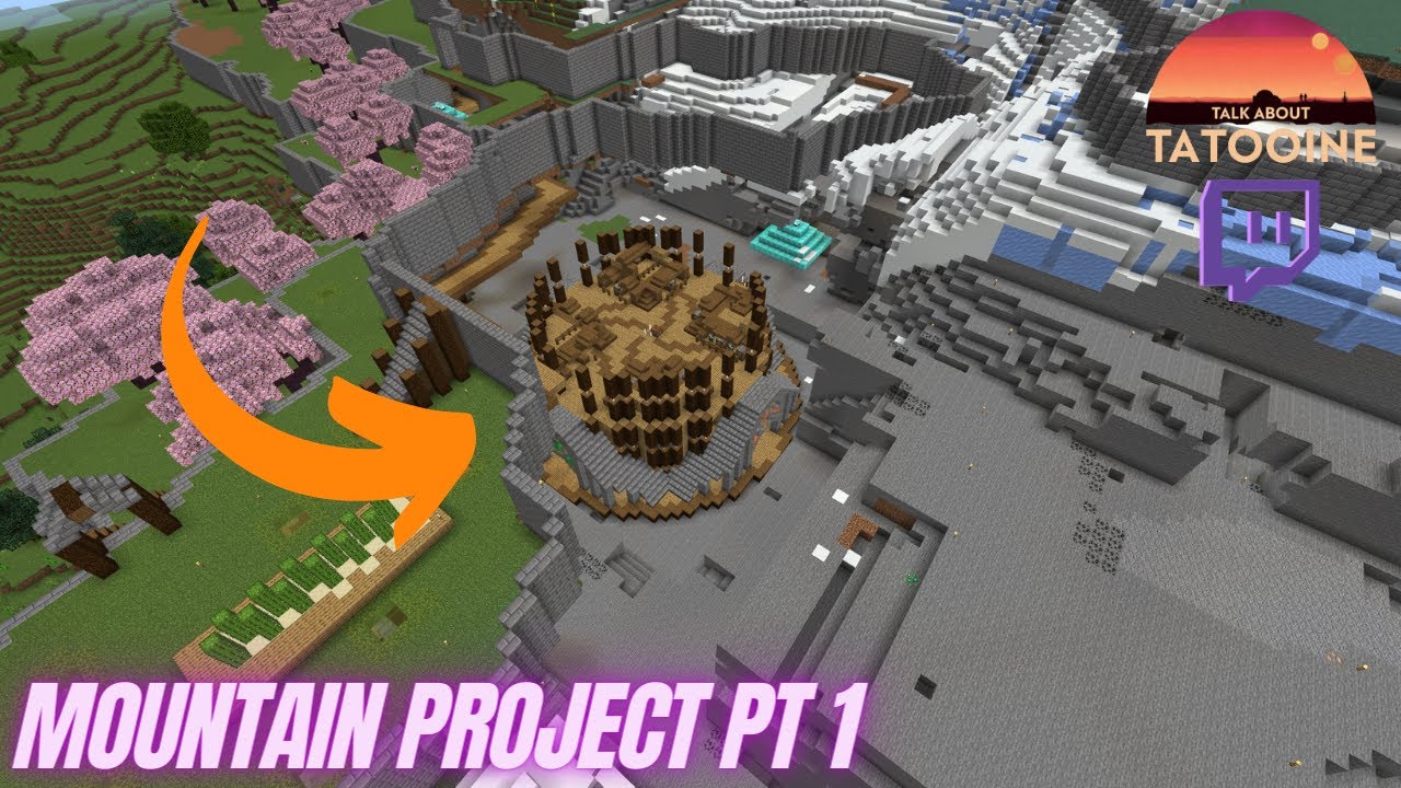 Building and Digging! || Minecraft Mountain Project Pt 1 - YouTube