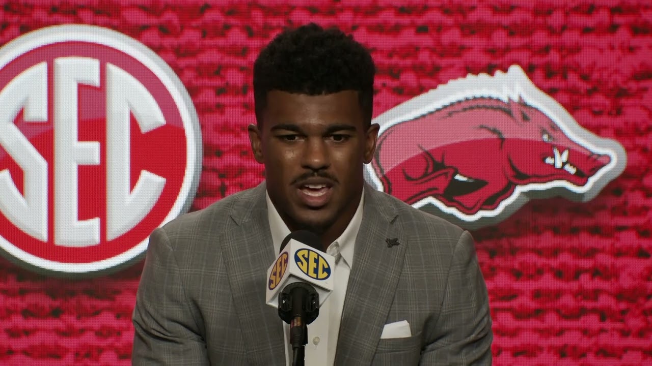 Jalen Catalon SEC Media Days 2022 Arkansas Bulldogs Win Big Sports