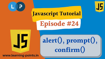 Javascript alert(), prompt() and confirm() - 24 - JavaScript Tutorial