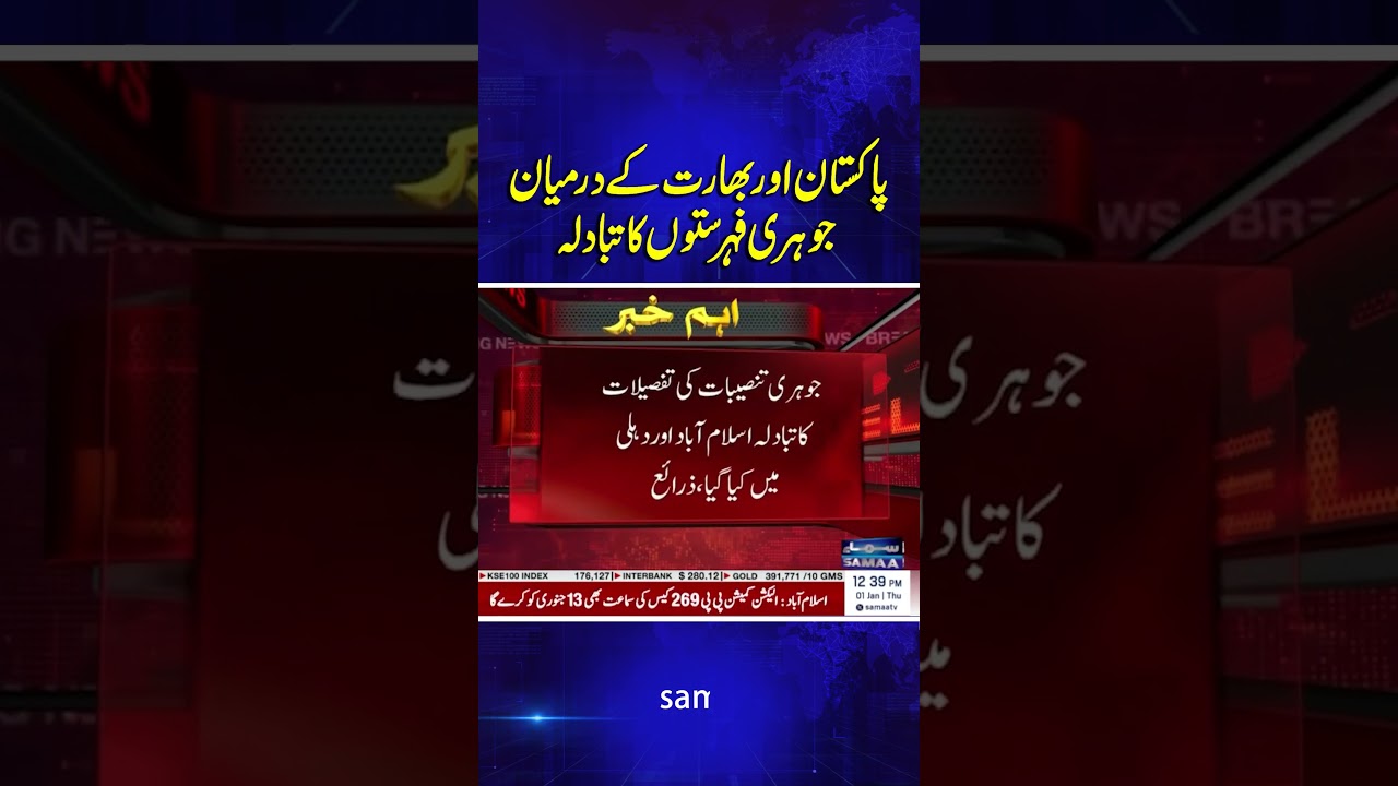 Exchange of prisoner lists between Pakistan and India | SAMAA TV