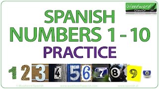 Spanish Numbers 1-10 Practice | Practice Numbers 1 to 10 in Spanish | Practicar números del 1 al 10