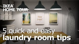 5 Quick & Easy Laundry Room Storage Tips - IKEA Home Tour
