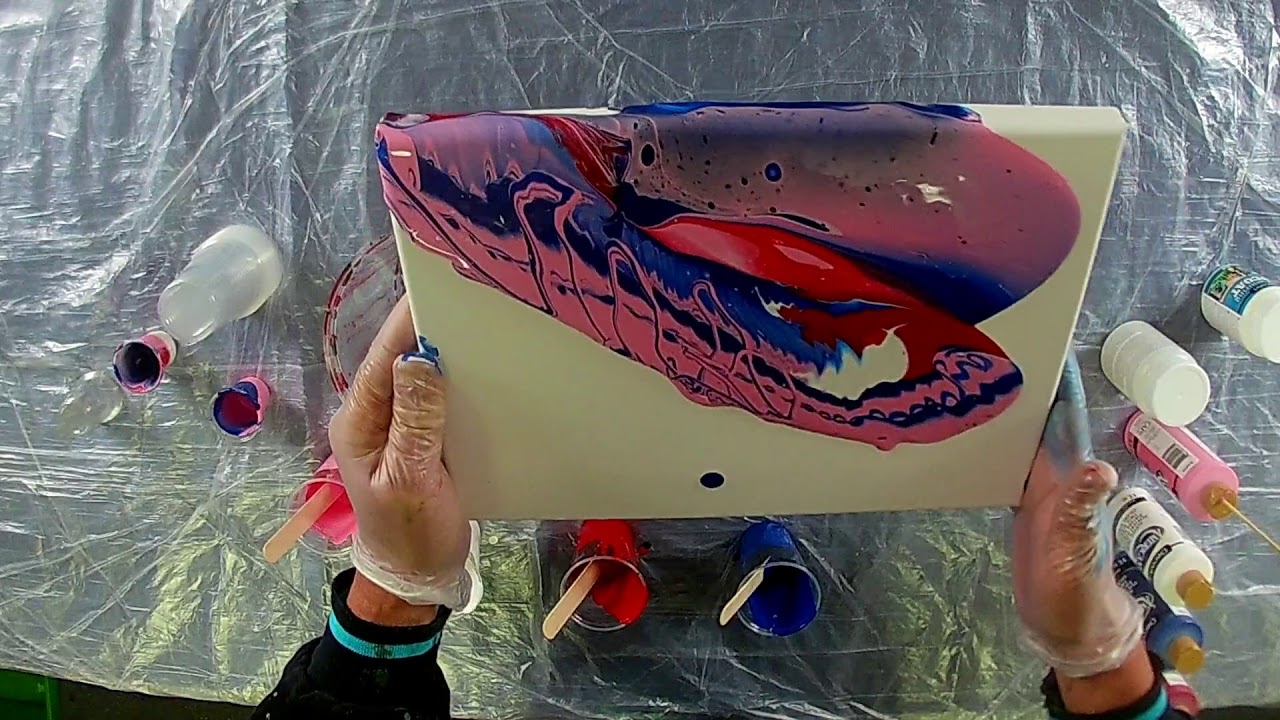 DecoArt Americana Acrylic / Test des neuen Pouring Medium und den Clear