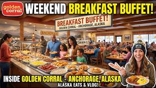 Inside Golden Corral For The Weekend Breakfast Buffet - Anchorage, Alaska