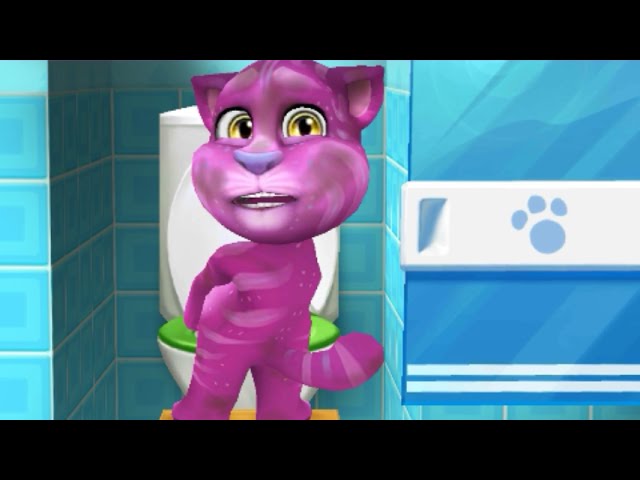 Tom Baby Pink Fur/My Talking Tom/Gameplay makeover for Kid. Ep