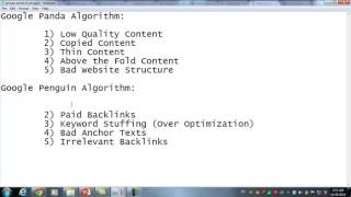 005 Google Algorithms   Tips on Panda  Penguin