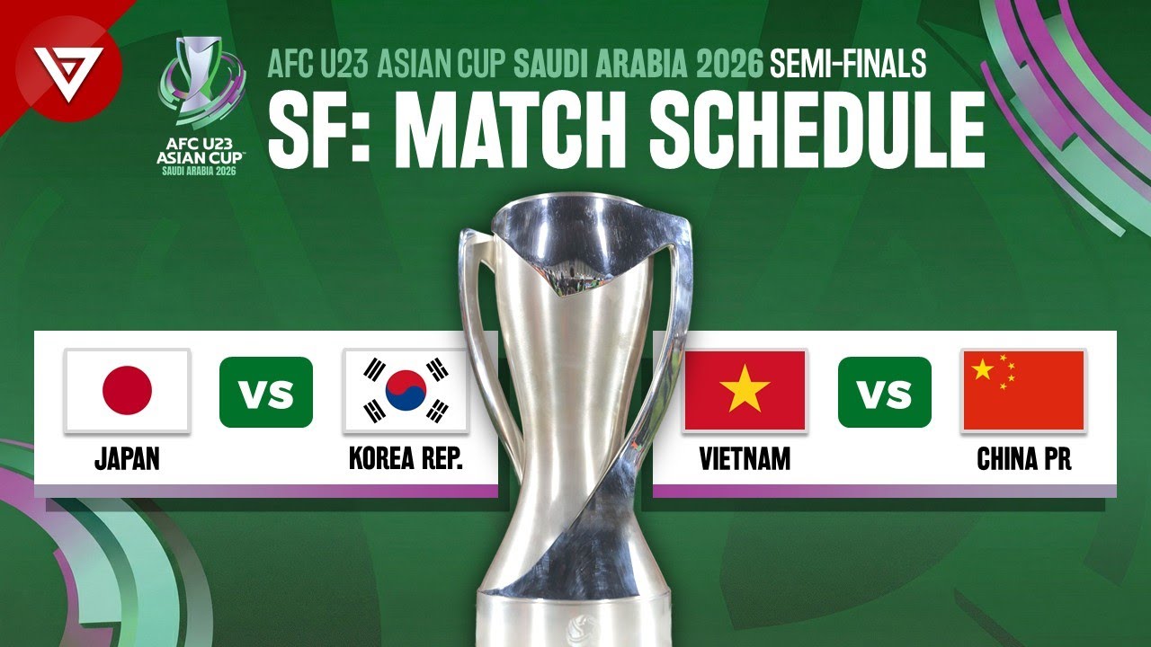 🔴Semi-Finals AFC U23 Asian Cup 2026: Match Schedule & Fixtures Today
