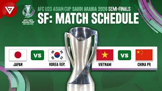 semifinals Afc U23 Asian Cup 2026 Match Schedule  Fixtures Today
