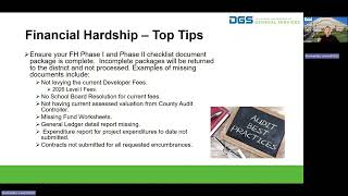Financial Hardship Overview - Small School District Program