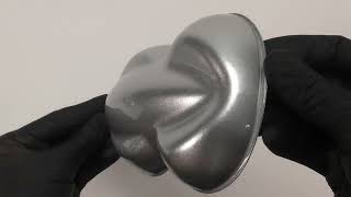 Custom Creative Silver Dollar Metallic Spray Process & Final Result BCSM-SD