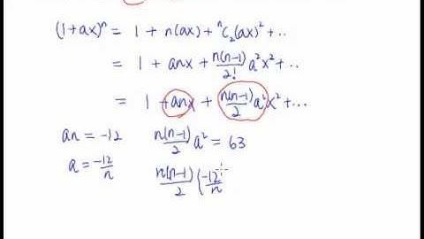 8 Binomial Theorem - Example 3 - A binomial question that requires the use of the nCr formula.
