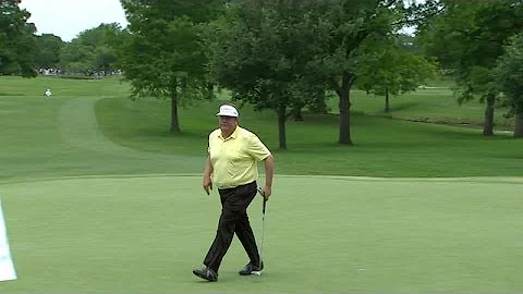 Tim Herron's bump and run produces a par save at H...