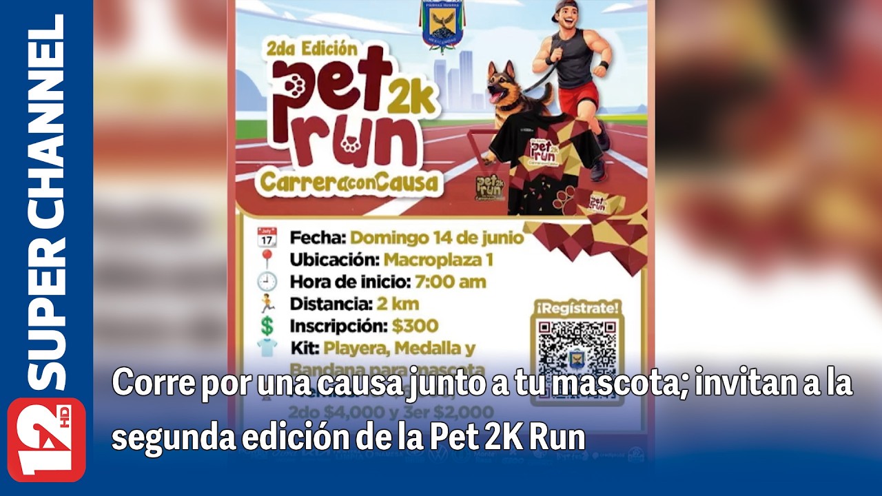Corre por una causa junto a tu mascota; invitan a la segunda edición de la Pet 2K Run