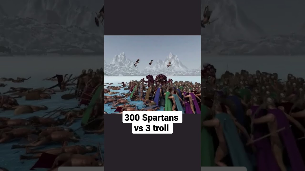 300 SPARTANS vs trolls in Ultimate epic battle simulator 2 uebs2