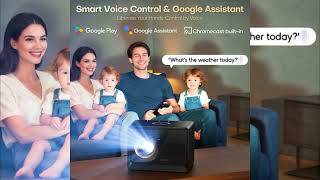 XIWBSY 4K Projector 4000 ANSI 🔥 Google TV | WiFi 6 | Voice