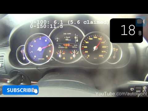 2004 Porsche Cayenne Turbo 0-202 km/h GREAT! Acceleration Test Autobahn