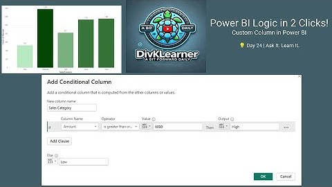 Day 24: Power BI Conditional Columns – IF Logic Without Code | Learn UI-Based Column Creation