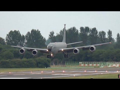 Boeing KC-135R Stratotanker Turkish Air Force arrival at RIAT 2017 AirShow