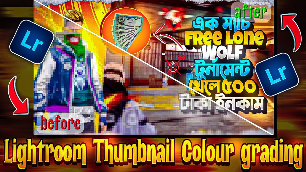 Lightroom 4k thumbnail colour grading tutorial🤩🔥 || M GFX