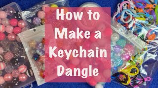 Beebeecraft process video . How to make a keychain dangle