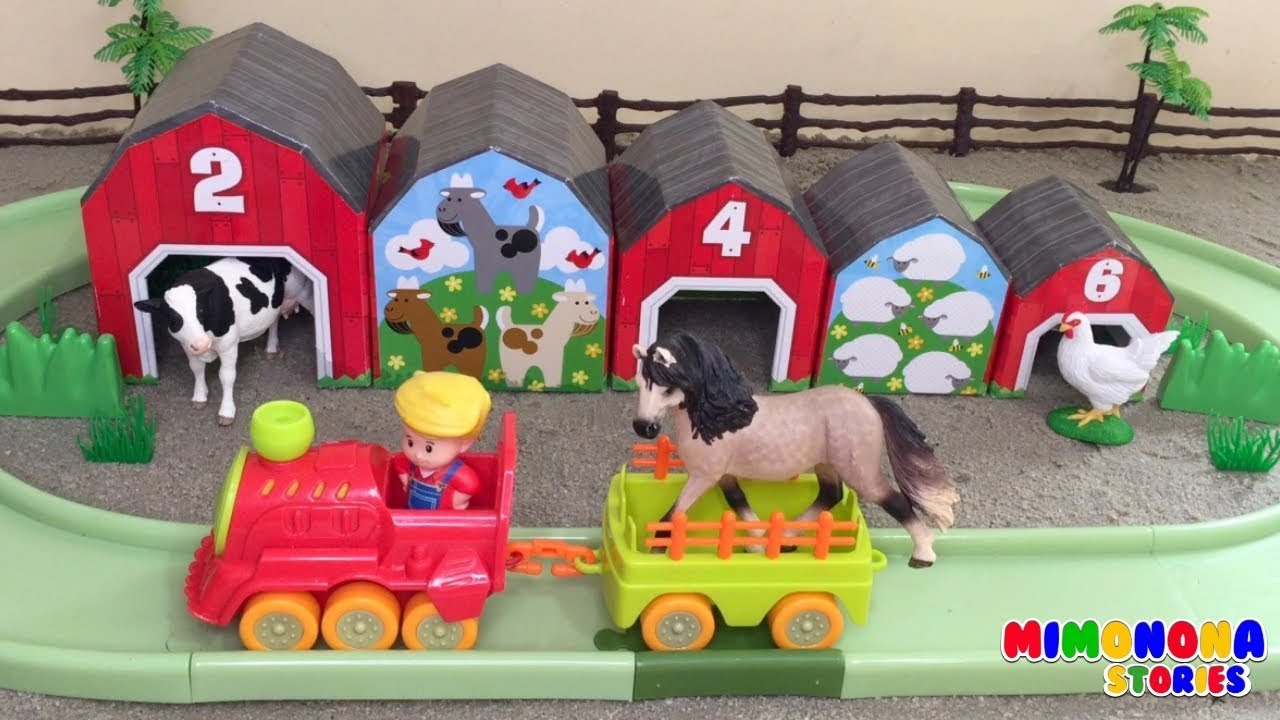 Trencito y Animales dela Granja 🐴🐷 para niños Train and Farm Animals Trencito y Animales dela Granja 🐴🐷 para niños Train and Farm Animals
