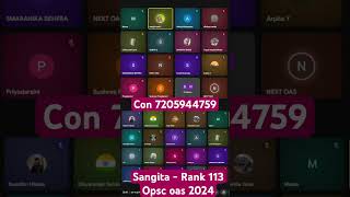 Sangita- Rank 113 - opsc oas 2025. Effective mains answer writing strategy