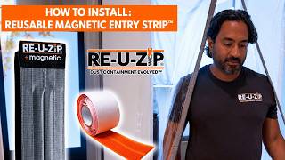 RE-U-ZIP® Self-Closing Magnetic Entry Strip™ | Dust Barrier Entry Installation Guide