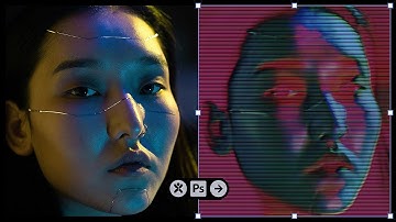 How To Make a Glitchy VHS Effect in Photoshop! (Quick & Easy)