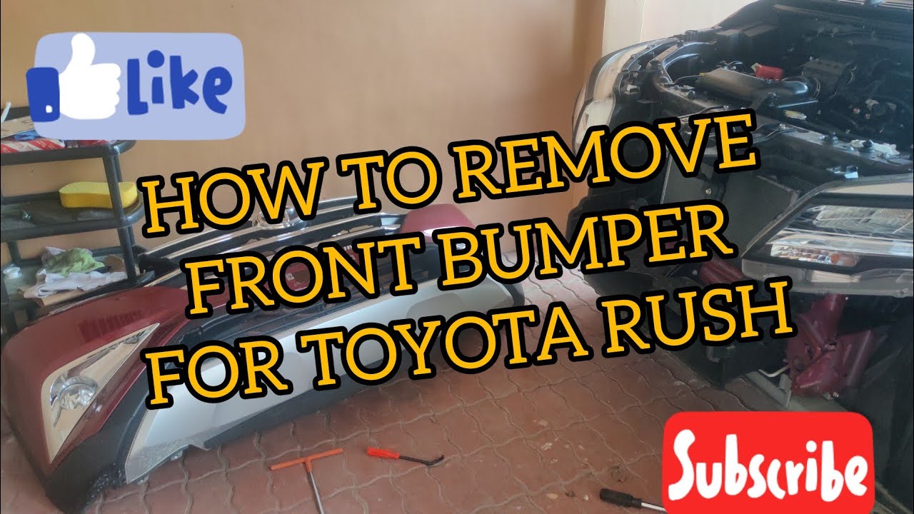 🇵🇭DIY: FRONT BUMPER REMOVAL FOR TOYOTA RUSH🇵🇭🏎️