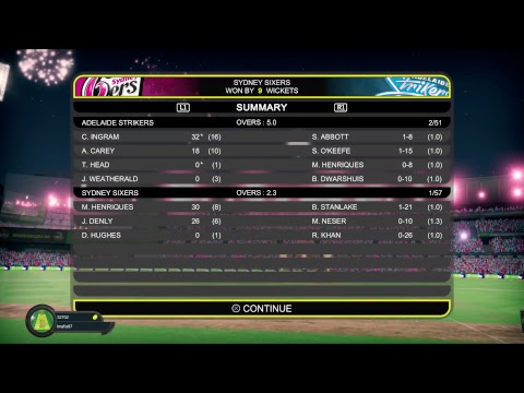 Big Bash Boom PS4 Pro Gameplay | Big Bash Cricket League | Sydney Sixers | Livestream #8