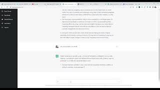 ChatGPT  writing article