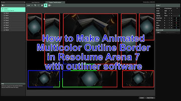 How to Make Animated Multicolor Outline Border in Resolume arena 7.22.2 with outliner Software.