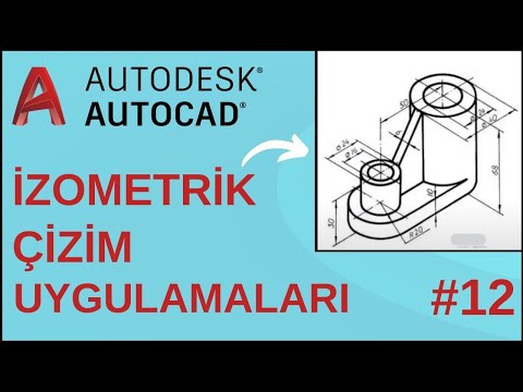Autocad İzometrik / Perspektif Çizim Uygulamaları #12
