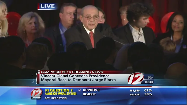 Buddy Cianci delivers concession speech