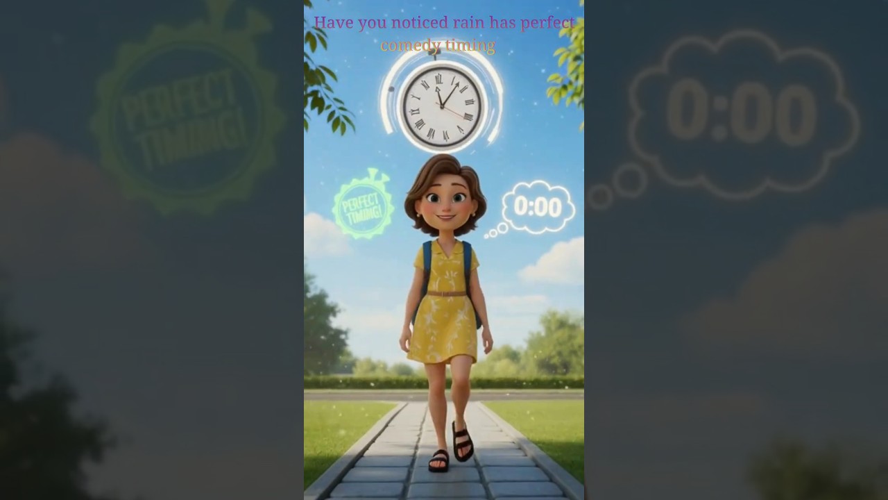 When Rain Decides to Troll You 😂🌧️ 