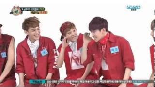 130710 EXO's Baekhyun, Chen and Xiumin's High Note Battle @ Weekly Idol CUT