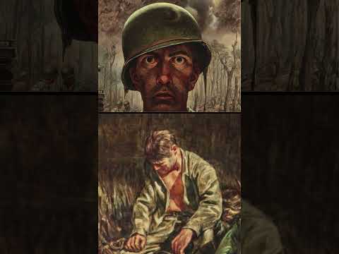 Two Thousand Yard Stare Manny Rivas Worldwar2 History Ww2 Paintings Art Arthistory
