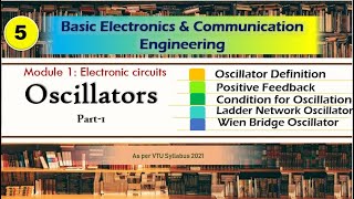 M1 L5 | Oscillators : R C phase shift oscillator and Wien Bridge Oscillator