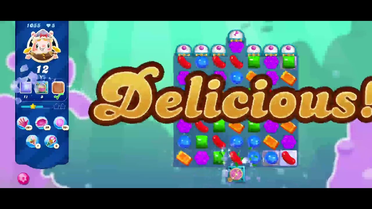 How To Beat Level 1055 On Candy Crush Candy Crush Saga Level 1055 - YouTube