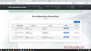 library management system project in python django with source code