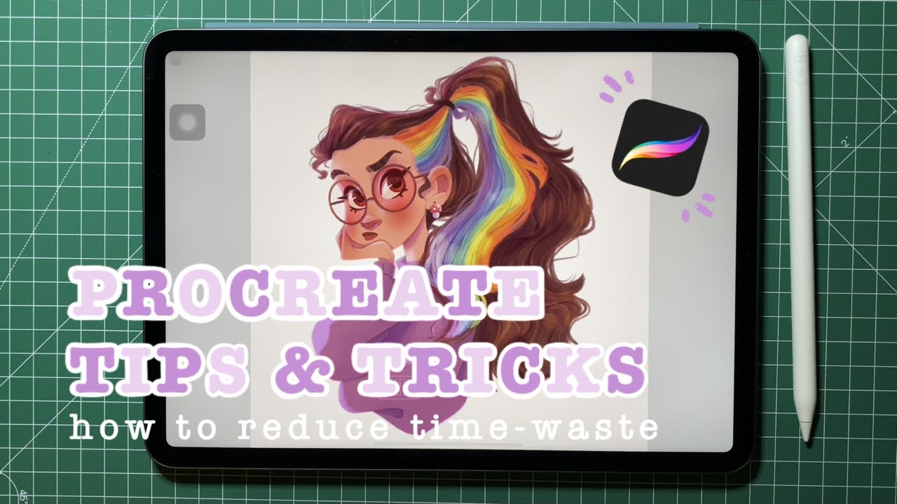 Procreate tips & tricks | how to reduce time-waste to a minimum - YouTube