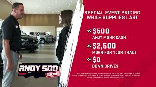 The final lap of savings is here! We’re extending the Andy Five Hundred at Andy Mohr Buick GMC!